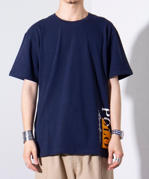 ４５R ポロかのこTシャツ 45R ポロかのこTシャツ 45Rカノコニットソーのポロ MEN（インディゴ