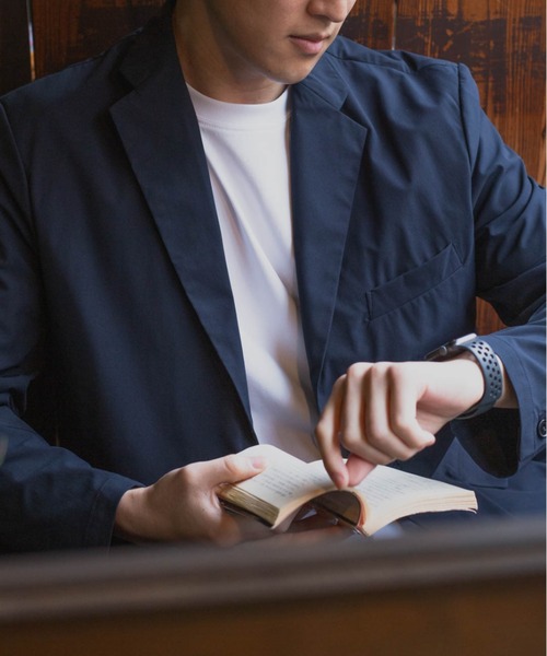 NAVY（ネイビー）の「NAVY FIT ストレッチジャケット（テーラードジャケット・メンズ・ブラック/ネイビー・XL/L/M/S）」の15枚目の写真