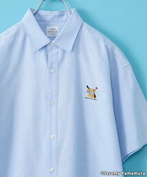 Jeremy Yamamura×コーエン グラフィック刺繍半袖シャツ