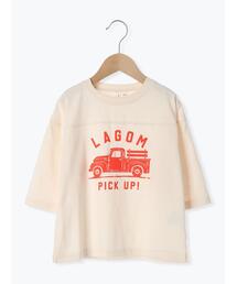Samansa Mos2 Lagom | 7分袖フットボールTシャツ(Tシャツ/カットソー)