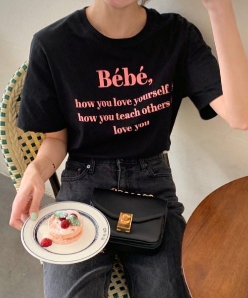 PIN(ピン)の「BEBE,TEE(Tシャツ/カットソー・レディース・グレー/ネイビー/ホワイト/ブラック/ラベンダー・FREE)」の18枚目の写真