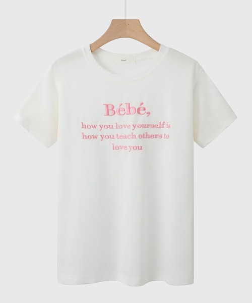 PIN(ピン)の「BEBE,TEE(Tシャツ/カットソー・レディース・グレー/ネイビー/ホワイト/ブラック/ラベンダー・FREE)」の20枚目の写真