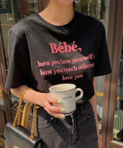 PIN(ピン)の「BEBE,TEE(Tシャツ/カットソー・レディース・グレー/ネイビー/ホワイト/ブラック/ラベンダー・FREE)」の17枚目の写真