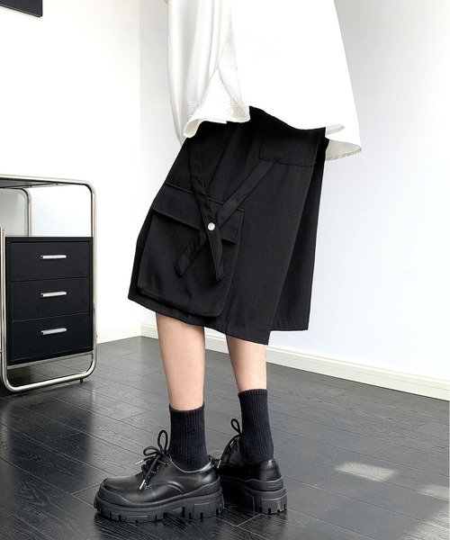 neos（ネオス）の「【neos】ルーズシルエット フラップポケット カーゴ ハーフ ワイド パンツ（カーゴパンツ・メンズ・ブラック/カーキブラウン/チャコールグレー・MEDIUM/LARGE/X-LARGE）」の17枚目の写真