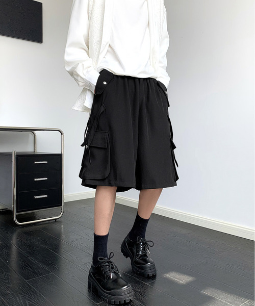 neos（ネオス）の「【neos】ルーズシルエット フラップポケット カーゴ ハーフ ワイド パンツ（カーゴパンツ・メンズ・ブラック/カーキブラウン/チャコールグレー・MEDIUM/LARGE/X-LARGE）」の18枚目の写真