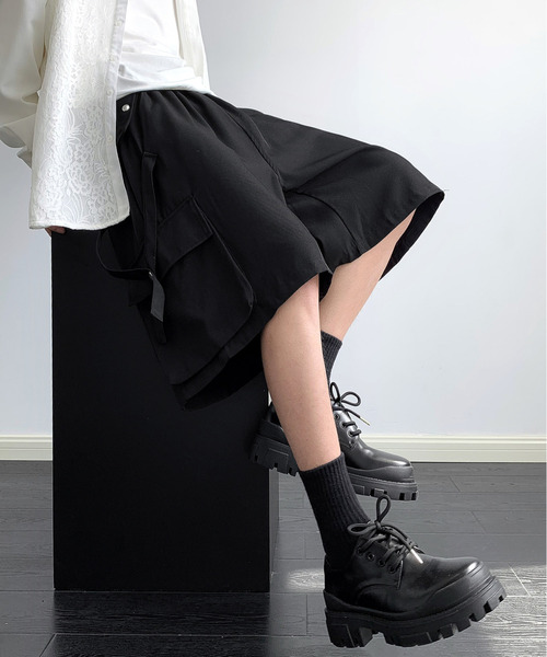 neos（ネオス）の「【neos】ルーズシルエット フラップポケット カーゴ ハーフ ワイド パンツ（カーゴパンツ・メンズ・ブラック/カーキブラウン/チャコールグレー・MEDIUM/LARGE/X-LARGE）」の19枚目の写真