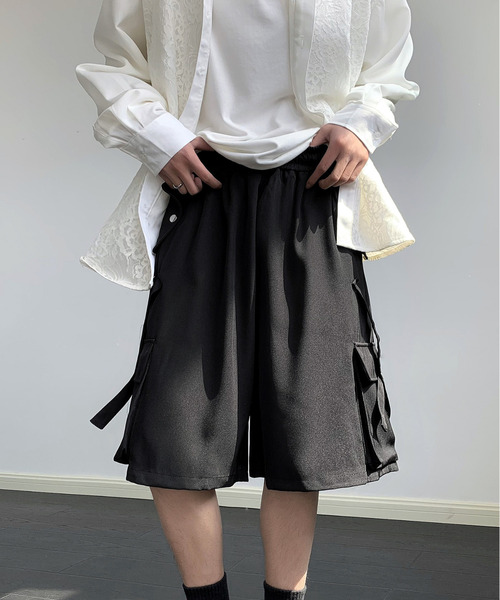 neos（ネオス）の「【neos】ルーズシルエット フラップポケット カーゴ ハーフ ワイド パンツ（カーゴパンツ・メンズ・ブラック/カーキブラウン/チャコールグレー・MEDIUM/LARGE/X-LARGE）」の20枚目の写真