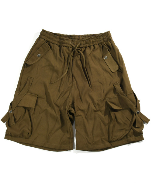 neos（ネオス）の「【neos】ルーズシルエット フラップポケット カーゴ ハーフ ワイド パンツ（カーゴパンツ・メンズ・ブラック/カーキブラウン/チャコールグレー・MEDIUM/LARGE/X-LARGE）」の7枚目の写真