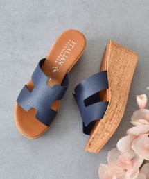 ITALIAN SHOEMAKERS（イタリアンシューメーカー）の「【ITALIAN SHOEMAKERS】厚底ミュールサンダル(942123)（サンダル）」