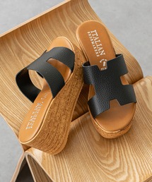 INTER-CHAUSSURES（インターショシュール）の「【ITALIAN SHOEMAKERS】厚底ミュールサンダル(942123)（サンダル）」