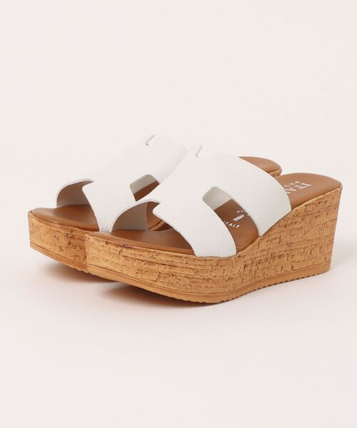 ITALIAN SHOEMAKERS(イタリアンシューメーカー)の「【ITALIAN SHOEMAKERS】厚底ミュールサンダル(942123)(サンダル・レディース・ネイビー/ブラウン/アイボリー/シルバー/ブラック・36/37/38/35/39)」の14枚目の写真