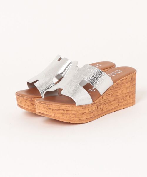 ITALIAN SHOEMAKERS(イタリアンシューメーカー)の「【ITALIAN SHOEMAKERS】厚底ミュールサンダル(942123)(サンダル・レディース・ネイビー/ブラウン/アイボリー/シルバー/ブラック・36/37/38/35/39)」の21枚目の写真