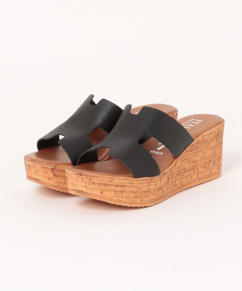 ITALIAN SHOEMAKERS(イタリアンシューメーカー)の「【ITALIAN SHOEMAKERS】厚底ミュールサンダル(942123)(サンダル・レディース・ネイビー/ブラウン/アイボリー/シルバー/ブラック・36/37/38/35/39)」の20枚目の写真