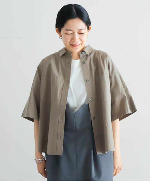 セール】ハイカウントワッシャー 半袖シャツ（シャツ/ブラウス
