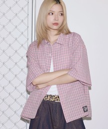 MSG | ハーフスリーブショート丈ミニチェックシャツ【UNISEX】(シャツ/ブラウス)