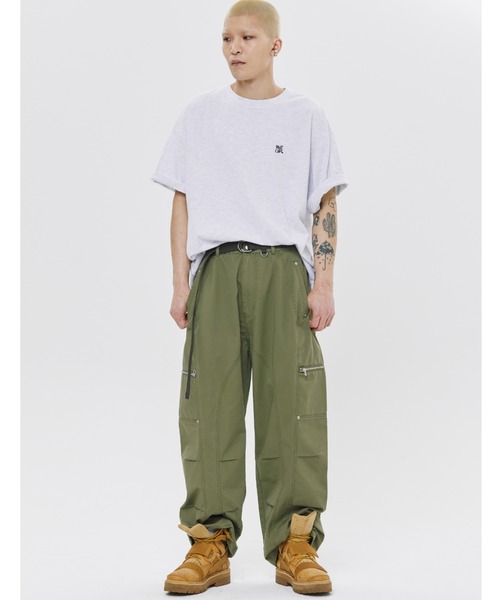 [ROMANTIC CROWN]★24SU★韓国人気★CROSSWALK LOGO TEE SHIRT A'GEM/9 × .kom 『ROMANTIC CROWN/ロマンティック クラウン