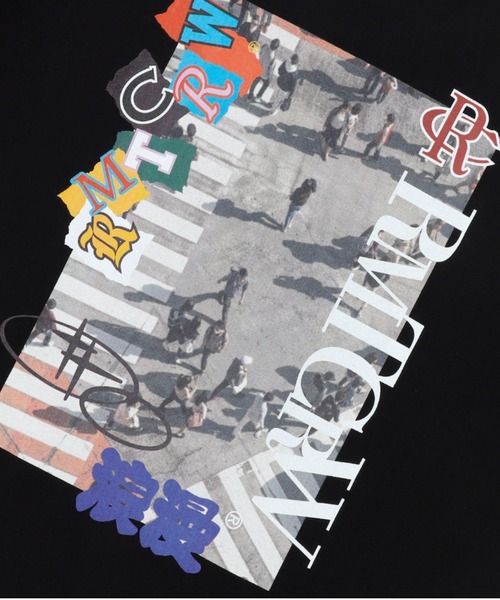 ROMANTIC CROWN(ロマンティッククラウン)の「A'GEM/9 × .kom 『ROMANTIC CROWN/ロマンティック クラウン』 CROSSWALK LOGO TEE SHIRT/クロスウォ―ク Tシャツ(Tシャツ/カットソー・メンズ・ブラック/ライトグレー・L/M)」の14枚目の写真