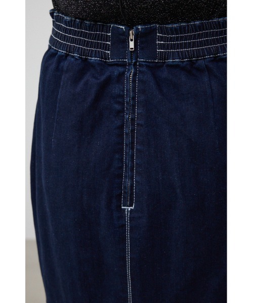 AZUL by moussy(アズールバイマウジー)の「カシュクールフレアマーメードデニムスカート(デニムスカート・レディース・ワンウォッシュ/ライトブルー・MEDIUM/SMALL)」の16枚目の写真