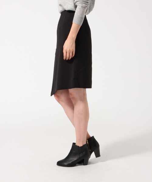 GLOBAL WORK（グローバルワーク）の「【WEB限定価格】ZIPアシメスカート/567975（スカート・レディース・ブラウン/ブラック・LARGE/MEDIUM）」の5枚目の写真