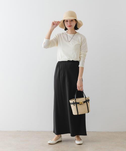 RODE SKO（ロデスコ）の「ペーパーコマ編みハット（ハット・レディース・ナチュラル/ライトピンク/ブラウン・ONE）」の7枚目の写真