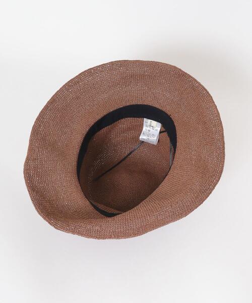 RODE SKO（ロデスコ）の「ペーパーコマ編みハット（ハット・レディース・ナチュラル/ライトピンク/ブラウン・ONE）」の8枚目の写真