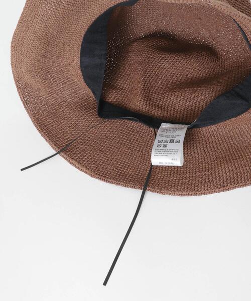 RODE SKO（ロデスコ）の「ペーパーコマ編みハット（ハット・レディース・ナチュラル/ライトピンク/ブラウン・ONE）」の9枚目の写真