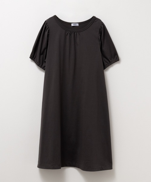 NAVY(ネイビー)の「NAVY 冷感 ギャザーワンピース(Tシャツ/カットソー・キッズ・ピンク/ブルー系その他/チャコールグレー・120/130/140/150/160)」の2枚目の写真