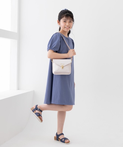 NAVY(ネイビー)の「NAVY 冷感 ギャザーワンピース(Tシャツ/カットソー・キッズ・ピンク/ブルー系その他/チャコールグレー・120/130/140/150/160)」の11枚目の写真