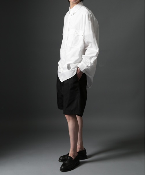 MAISON CLUB（メゾンクラブ）の「【MAISON CLUB】U.S.NAVY Big Shirt ビッグワークシャツ　/MILITARY　ミリタリー（シャツ/ブラウス・メンズ・ネイビー/ホワイト/カーキ/サックスブルー・FREE）」の5枚目の写真