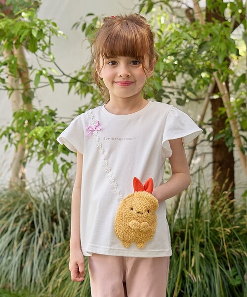 WEB限定/すみっコぐらし】ポシェットTシャツ（Tシャツ/カットソー 