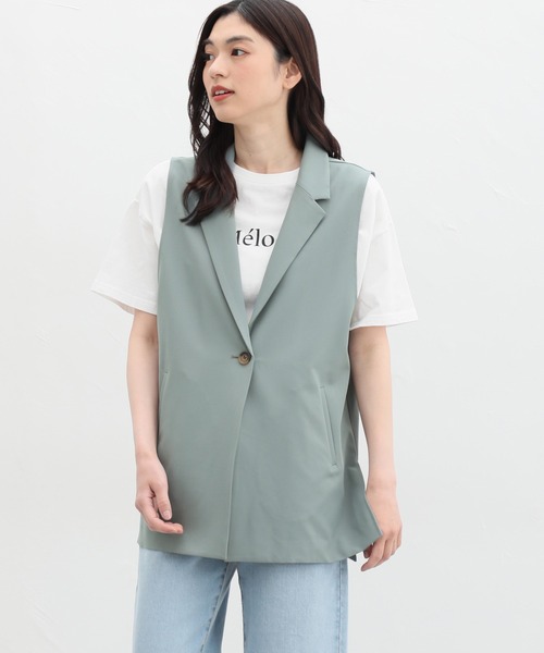 Honeys（ハニーズ）の「テーラードジレ（ベスト・レディース・ライトグレー/グリーン/杢グレー/ブラック・LL/L/M/S）」の12枚目の写真