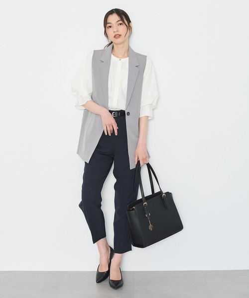 Honeys（ハニーズ）の「テーラードジレ（ベスト・レディース・ライトグレー/グリーン/杢グレー/ブラック・LL/L/M/S）」の14枚目の写真