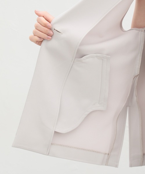 Honeys（ハニーズ）の「テーラードジレ（ベスト・レディース・ライトグレー/グリーン/杢グレー/ブラック・LL/L/M/S）」の22枚目の写真