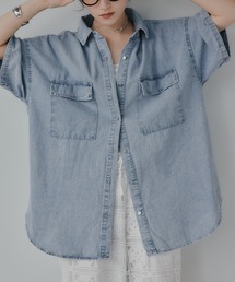 ハーフスリーブデニムビッグシャツジャケット