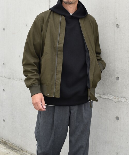 【セール】SHIPS any: SOLOTEX(R) ウーリック ショート ジップ ブルゾン （セットアップ対応）◇（ブルゾン）｜SHIPS any（シップス エニィ）