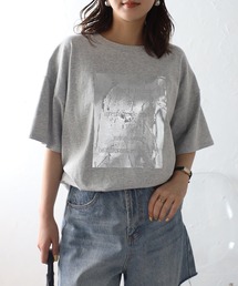 箔プリントロゴTシャツ