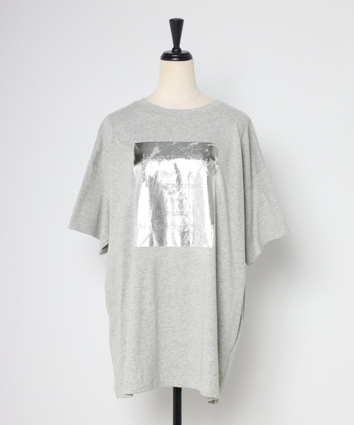 箔プリントロゴTシャツ（Tシャツ/カットソー）｜Bonjour Sagan