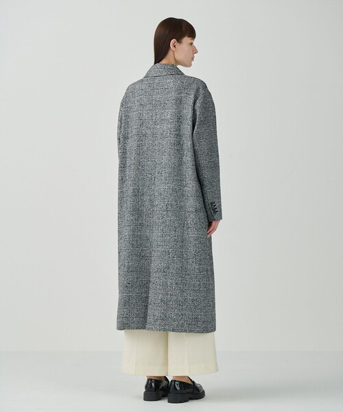 GRACE CONTINENTAL(グレースコンチネンタル)の「グレンチェックチェスターコート(チェスターコート・レディース・ブラック・36)」の2枚目の写真