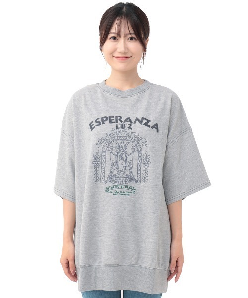 チチカカ（チチカカ）の「メヒコアート刺繍ミニ裏毛プルオーバー（Tシャツ/カットソー・レディース・ネイビー/ベージュ/グレー・FREE）」の7枚目の写真