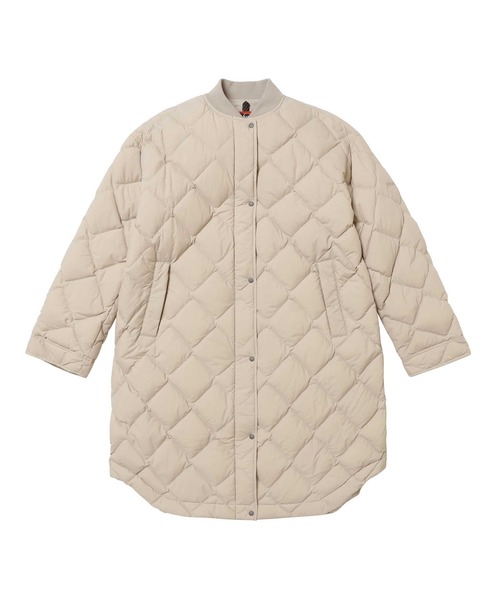 NANGA(ナンガ)の「RIB COLLAR QUILTED DOWN COAT W(WOMEN)/リブカラーキルティッド ダウンコート (ウィメンズ)(ダウンジャケット/コート・レディース・ブラック/アイボリー/モカ/ベージュ・XL/S/M/L)」の4枚目の写真