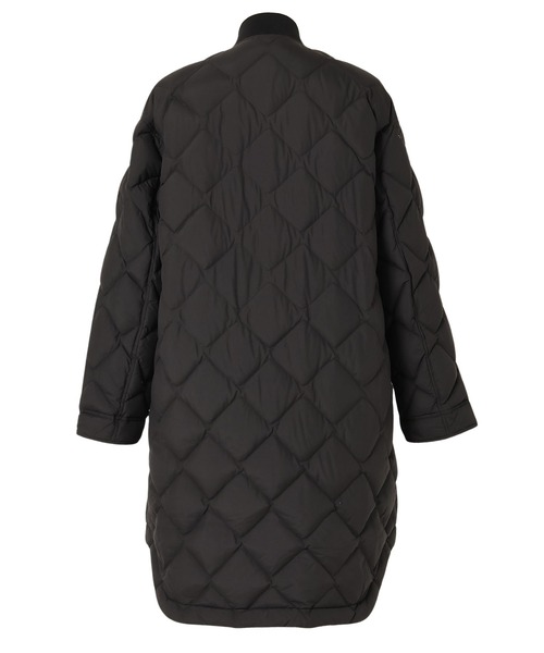 ナンガ　リブカラーキルティッド ダウンコート (ウィメンズ)M ブラック RIB COLLAR QUILTED DOWN COAT W(WOMEN)/リブカラーキルティッド