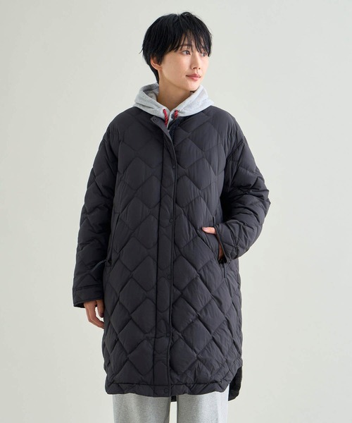 RIB COLLAR QUILTED DOWN COAT W(WOMEN)/リブカラーキルティッド