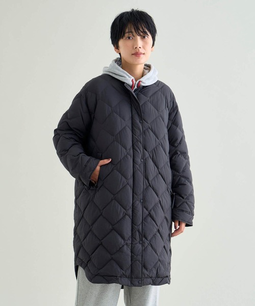 RIB COLLAR QUILTED DOWN COAT W(WOMEN)/リブカラーキルティッド
