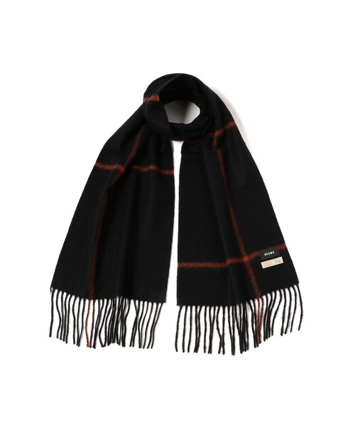 【セール】ウィンドウペンチェック アルパカ マフラー（マフラー）｜BEAMS（ビームス）