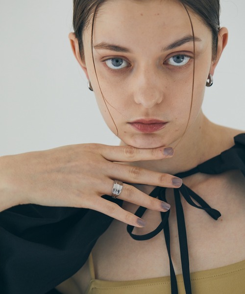 ENOUGH（イナフ）の「《enough》 波状リング（リング・レディース・シルバー/ゴールド・9号/11号）」の9枚目の写真
