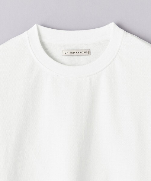UNITED ARROWS（ユナイテッドアローズ）の「天竺  Tシャツ 「SLOW &　」（Tシャツ/カットソー・メンズ・ホワイト/ライム/ダークグレー・S/M/L）」の5枚目の写真