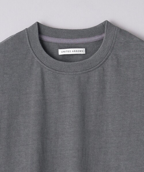 UNITED ARROWS（ユナイテッドアローズ）の「天竺  Tシャツ 「SLOW &　」（Tシャツ/カットソー・メンズ・ホワイト/ライム/ダークグレー・S/M/L）」の8枚目の写真