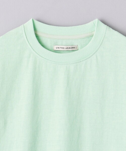 UNITED ARROWS（ユナイテッドアローズ）の「天竺  Tシャツ 「SLOW &　」（Tシャツ/カットソー・メンズ・ホワイト/ライム/ダークグレー・S/M/L）」の11枚目の写真