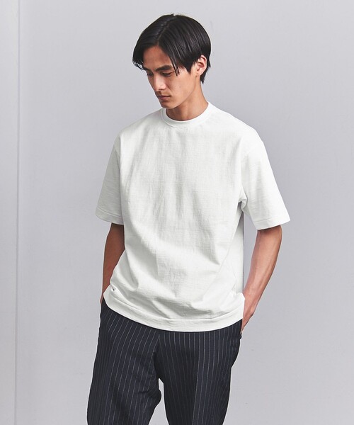 UNITED ARROWS（ユナイテッドアローズ）の「天竺  Tシャツ 「SLOW &　」（Tシャツ/カットソー・メンズ・ホワイト/ライム/ダークグレー・S/M/L）」の14枚目の写真
