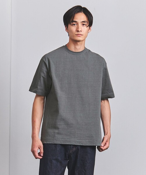 UNITED ARROWS（ユナイテッドアローズ）の「天竺  Tシャツ 「SLOW &　」（Tシャツ/カットソー・メンズ・ホワイト/ライム/ダークグレー・S/M/L）」の16枚目の写真